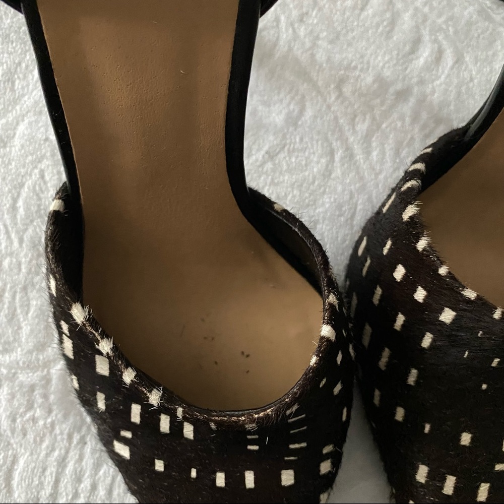 Joes Jeans Calf Hair D’orsay Pointed Toe Heels - Picture 13 of 14